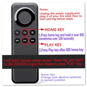 Amazon CV98LM DR49WK-B Remote Control
