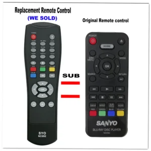 Sanyo NC092 NC092UL Remote Control