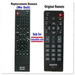 Sanyo NH002UD FW32D06F Remote Control