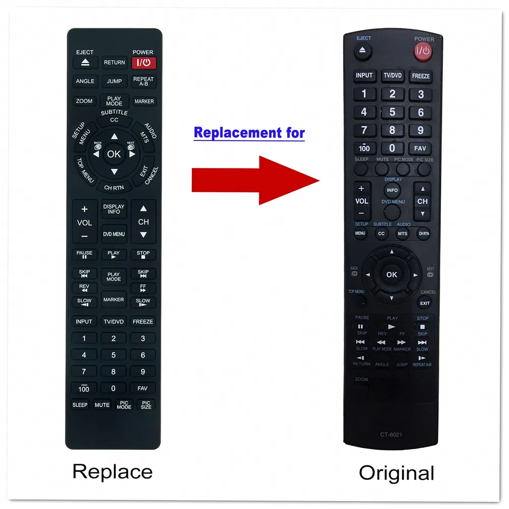 Toshiba CT-8021 Remote Control
