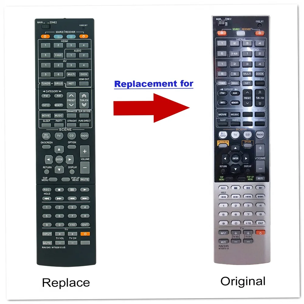 Yamaha RAV345WT92810US Remote Control