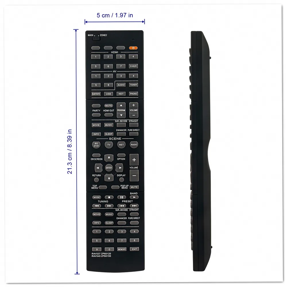 Yamaha RAV537ZP60120 Remote Control - Image 2
