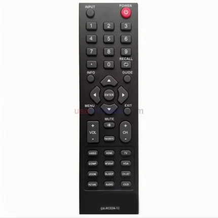 Dynex DX-RC02A-12 TV Remote - view 2