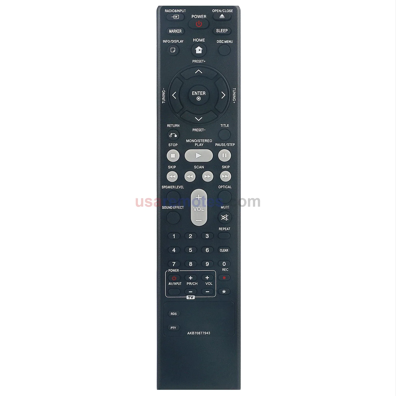 LG AKB70877943 DVD Remote LG AKB70877943 DVD Remote