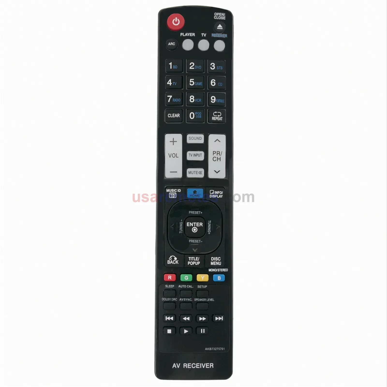 LG AKB73275701 AV Receiver Remote LG AKB73275701 AV Receiver Remote