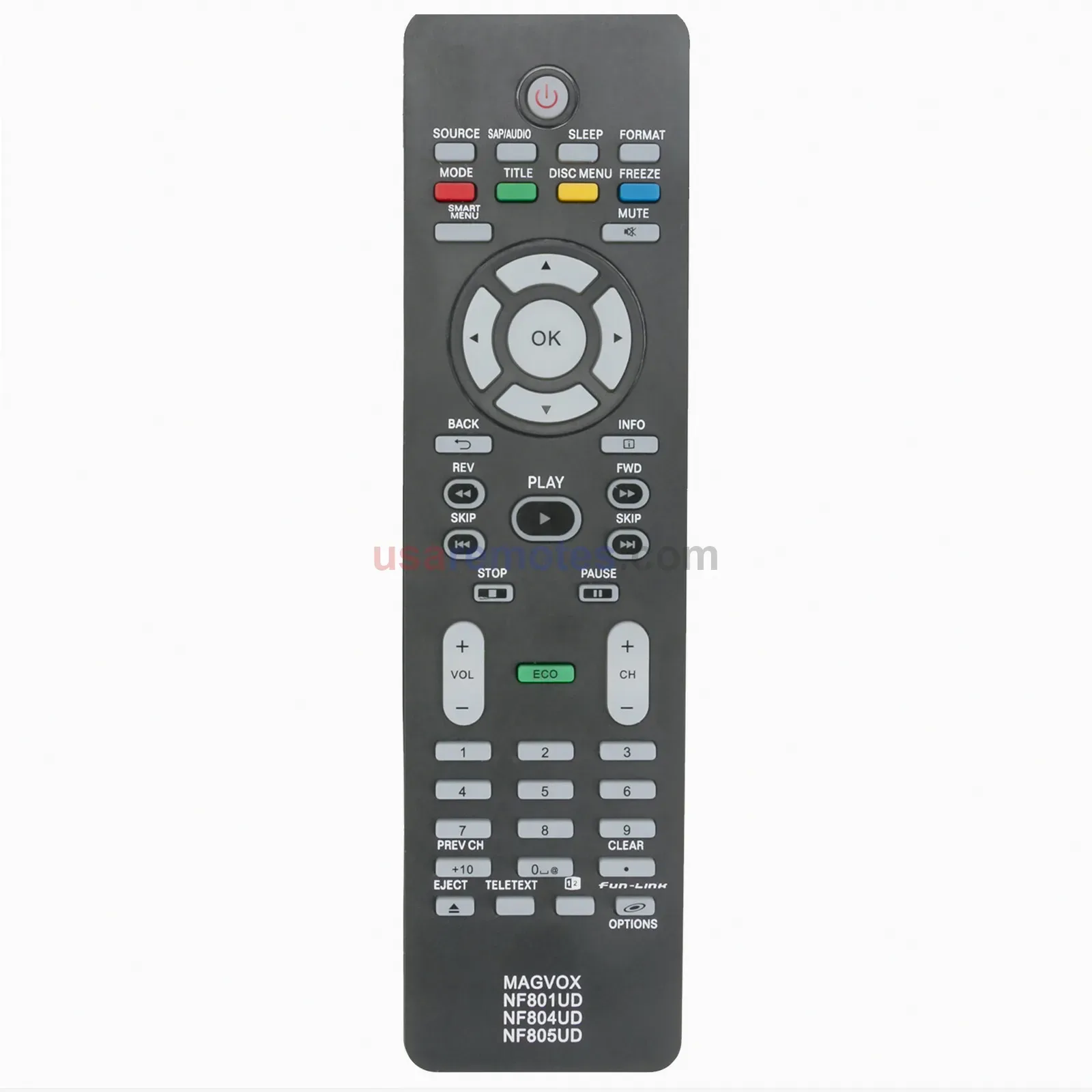 Magnavox NF804UD TV Remote - view 2