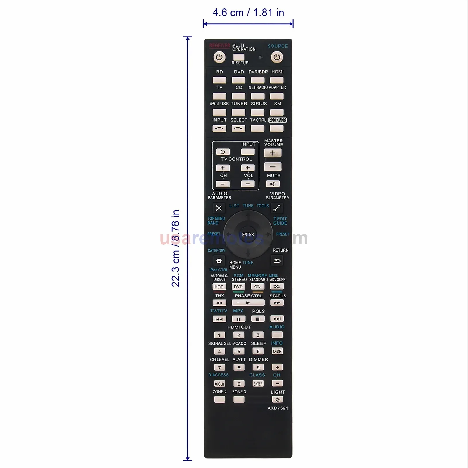 Pioneer AXD7591 AV Receiver Remote