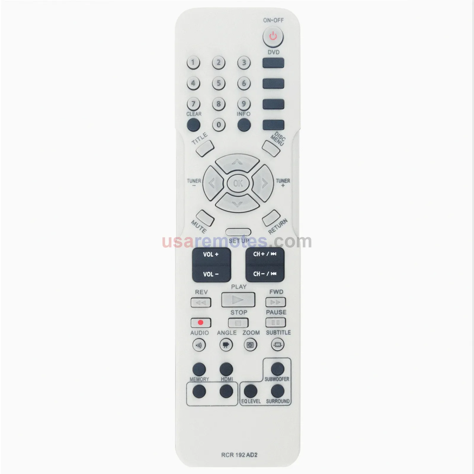 RCA RTD317 DVD Remote - view 2