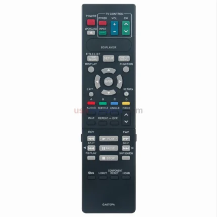 Sharp GA670PA Blu-ray Remote