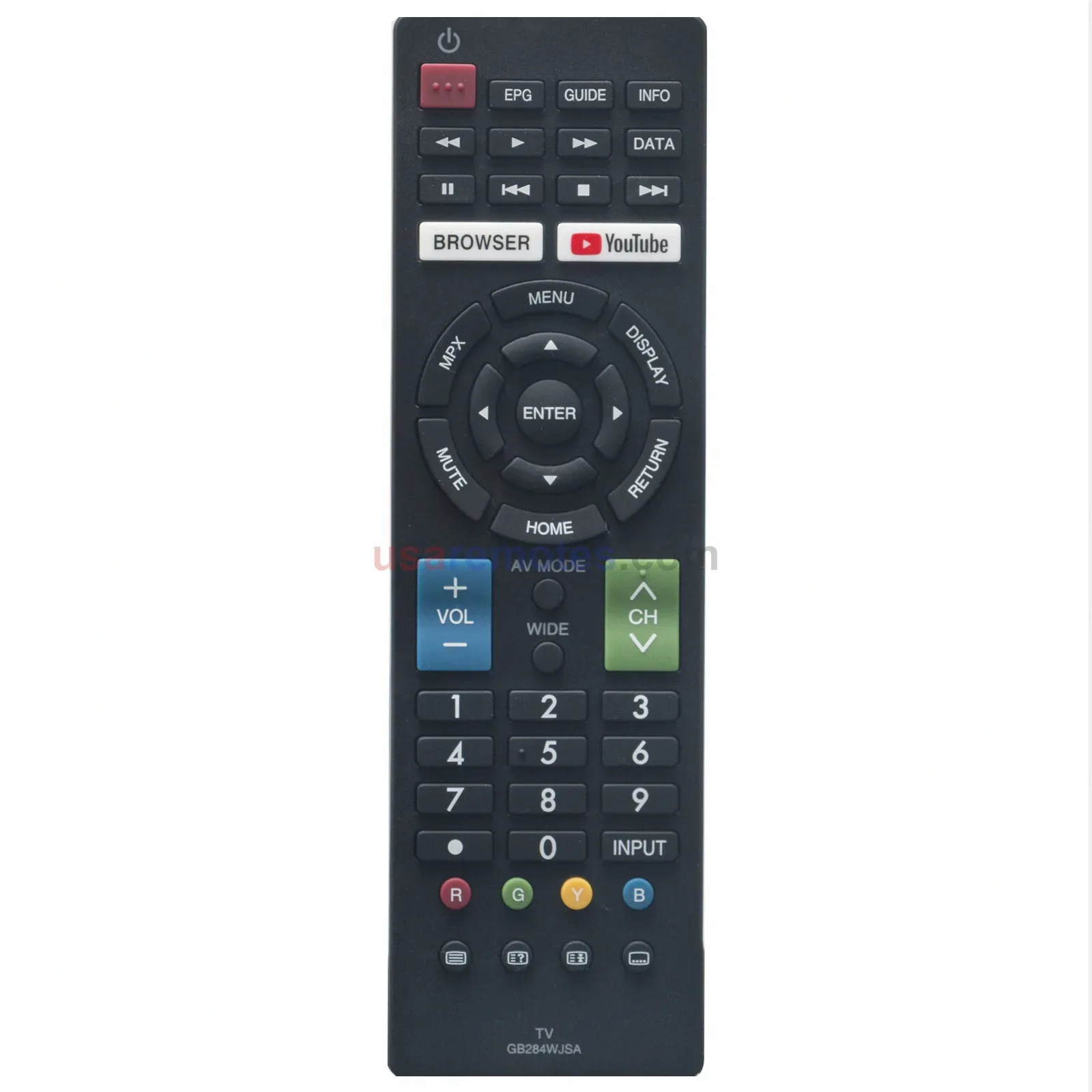 Sharp GB284WJSA TV Remote Sharp GB284WJSA TV Remote