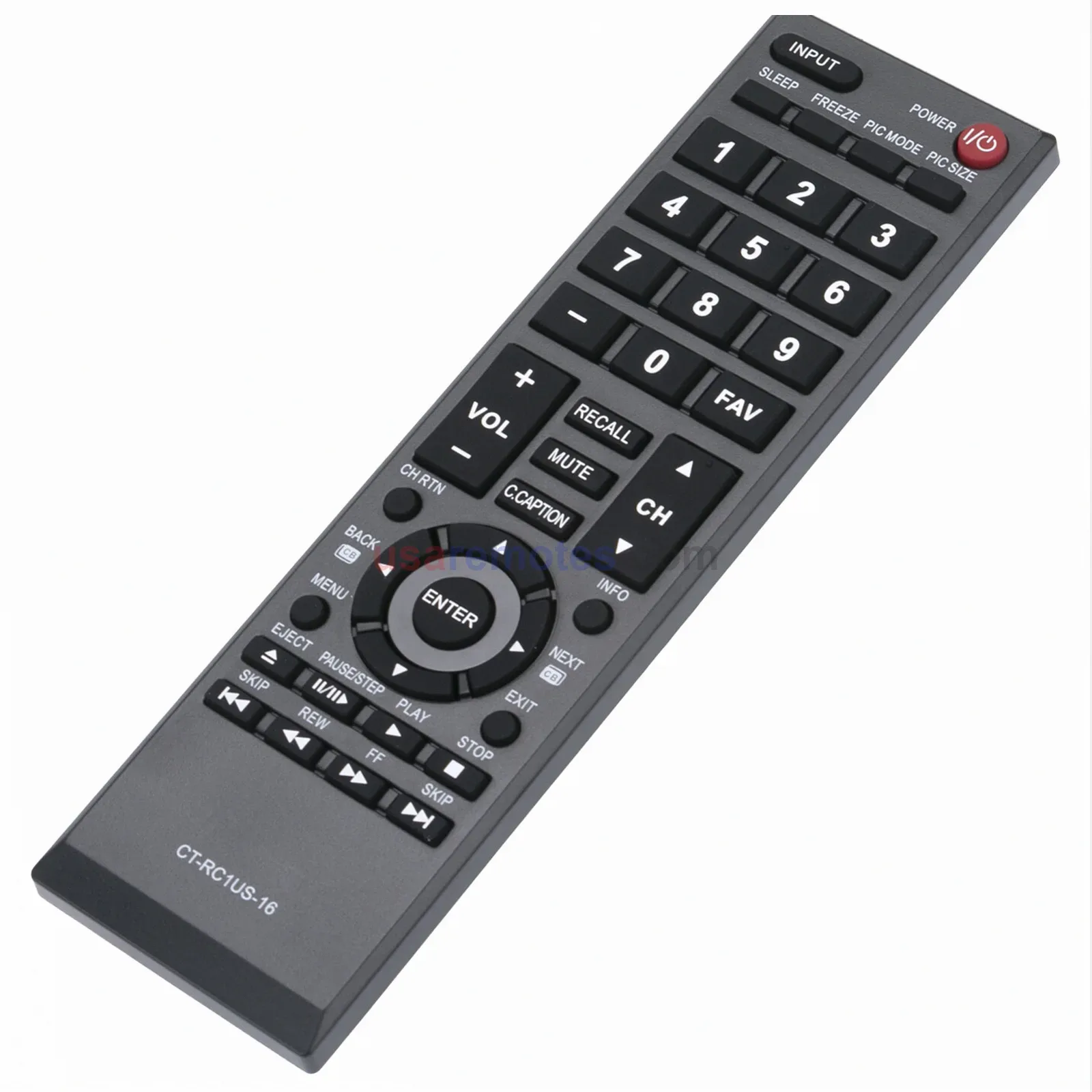Toshiba CT-RC1US-16 TV Remote - view 2