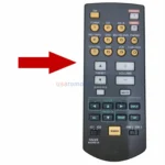 Yamaha WK67450 AV Receiver Remote - view 3