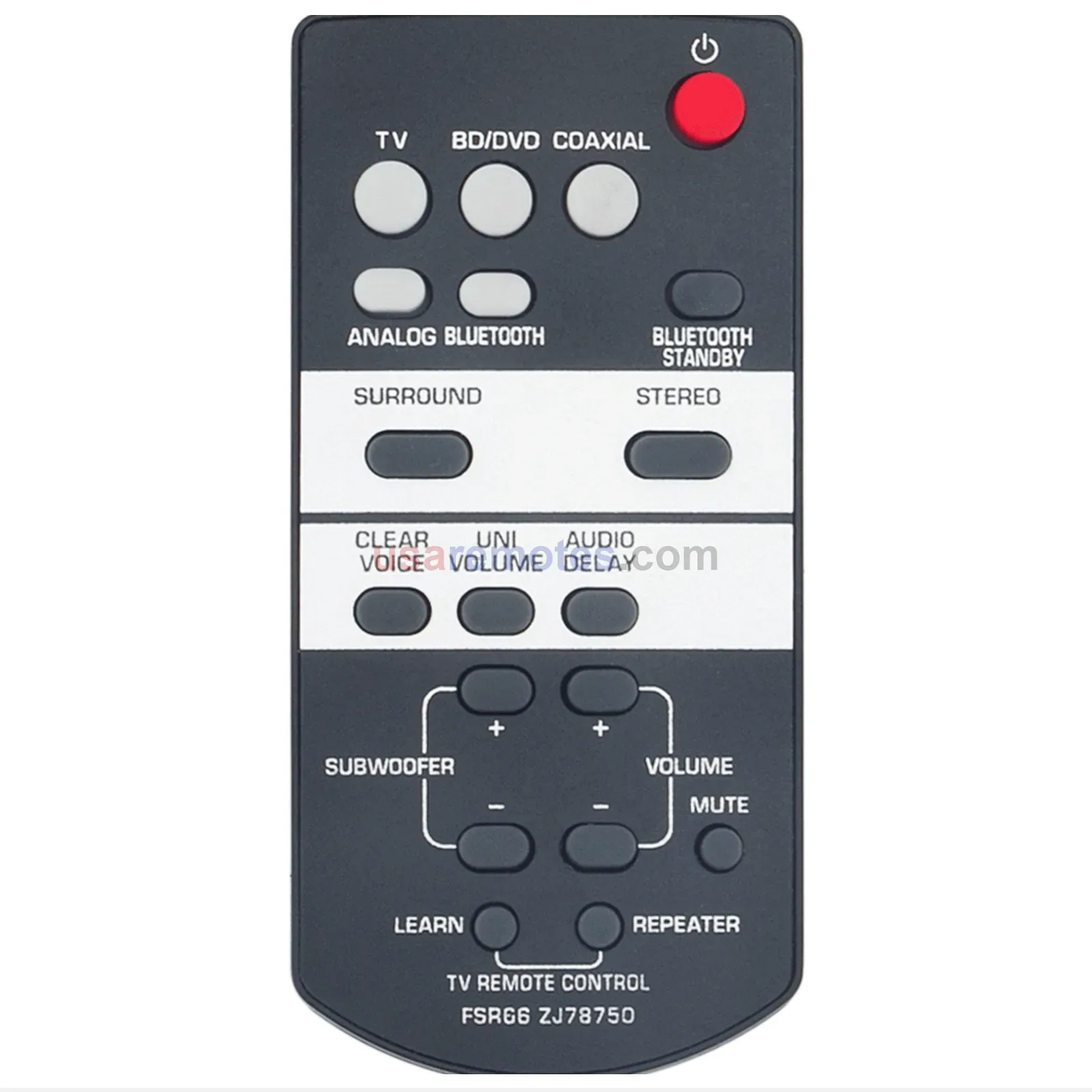 Yamaha ZJ78750 Soundbar Remote Yamaha ZJ78750 Soundbar Remote