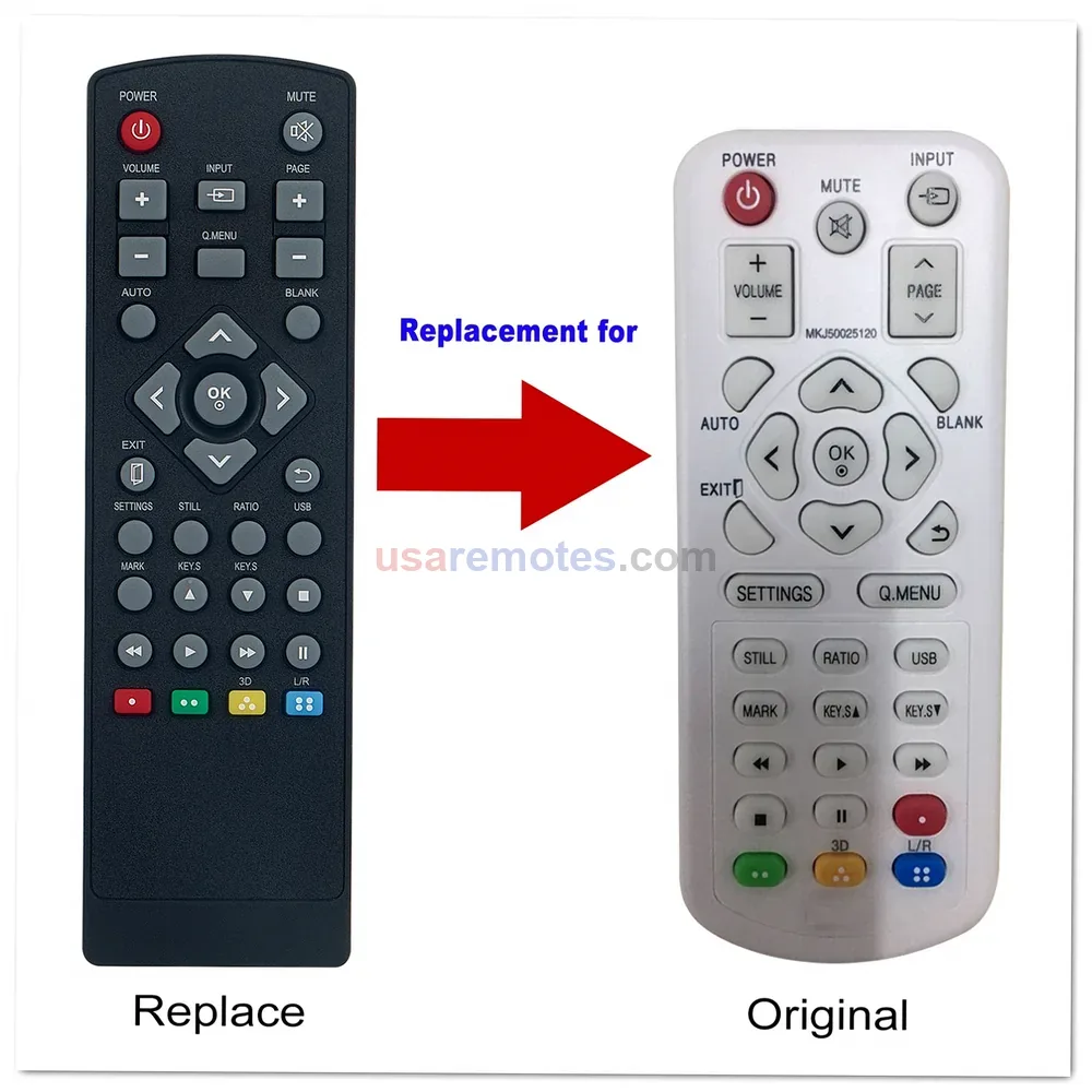 lg-mkj50025120-remote-projector-pg60g-pb62g-pa72g-pb62gje-pa72-2 LG MKJ50025120 Remote Control