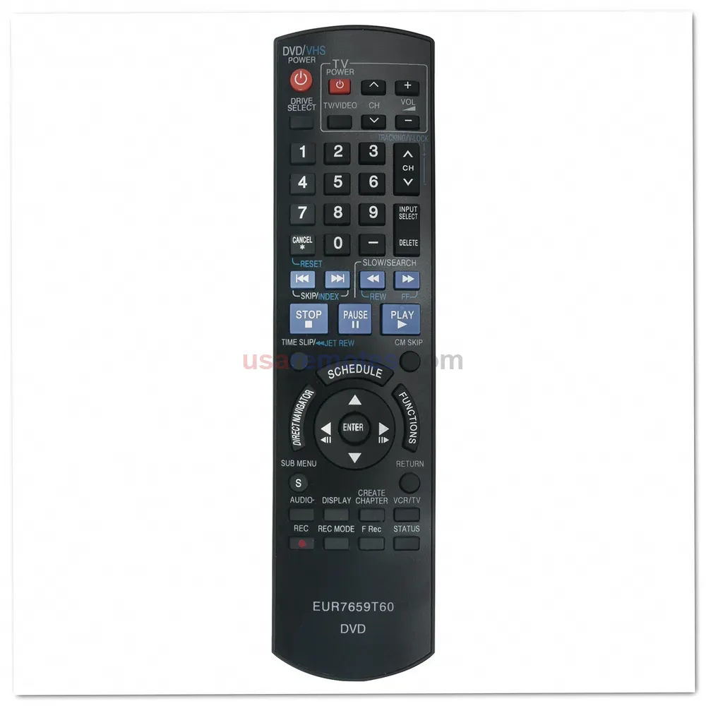 panasonic-ad-eur7659t60-remote-eur7659t60-dvd-vcr-player-diga-dmr-ez37-1 Panasonic AD-EUR7659T60 Remote Control