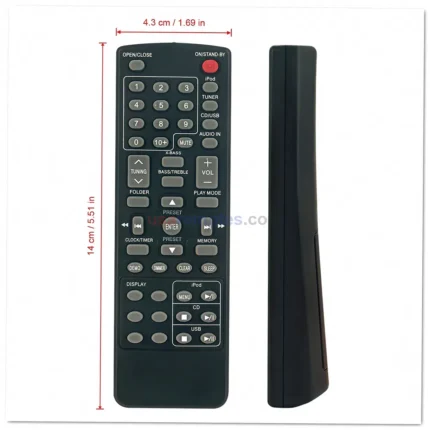 Sharp RRMCGA273AWSA Remote Control