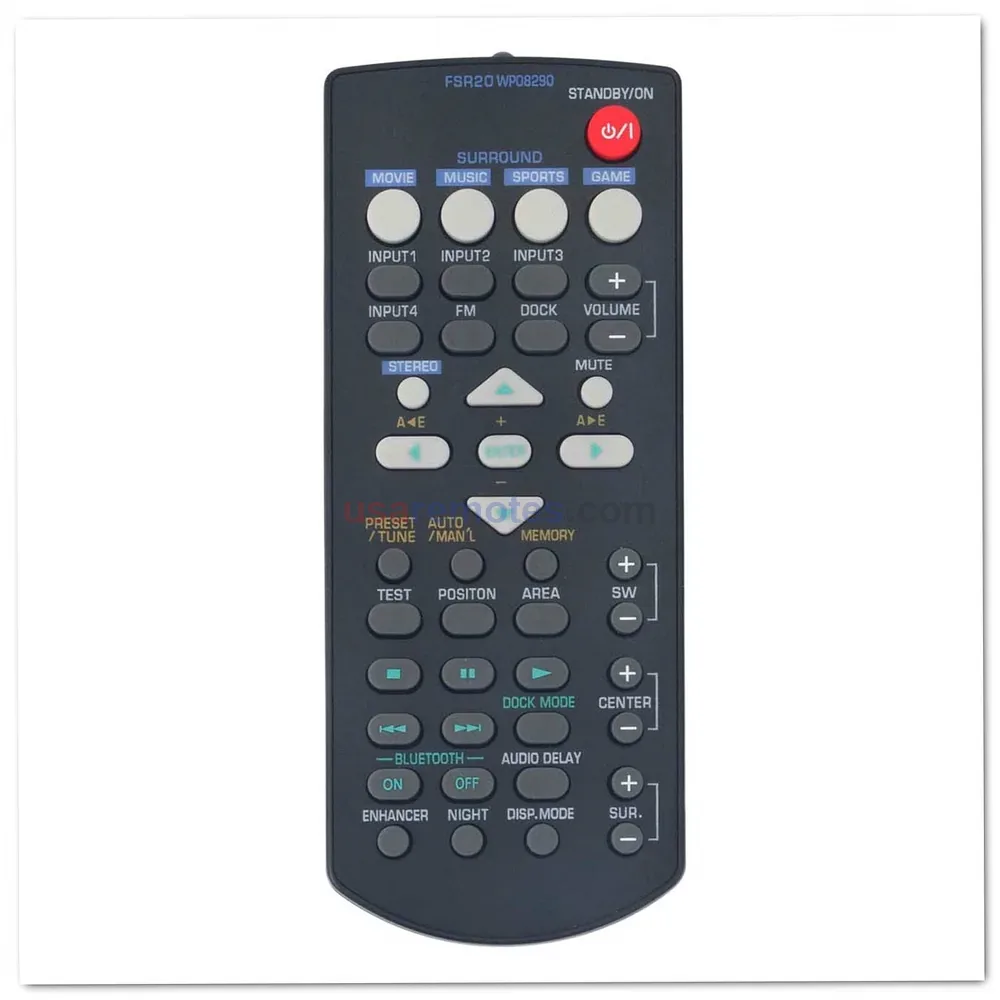 Yamaha FSR20 WP08290 Remote Control