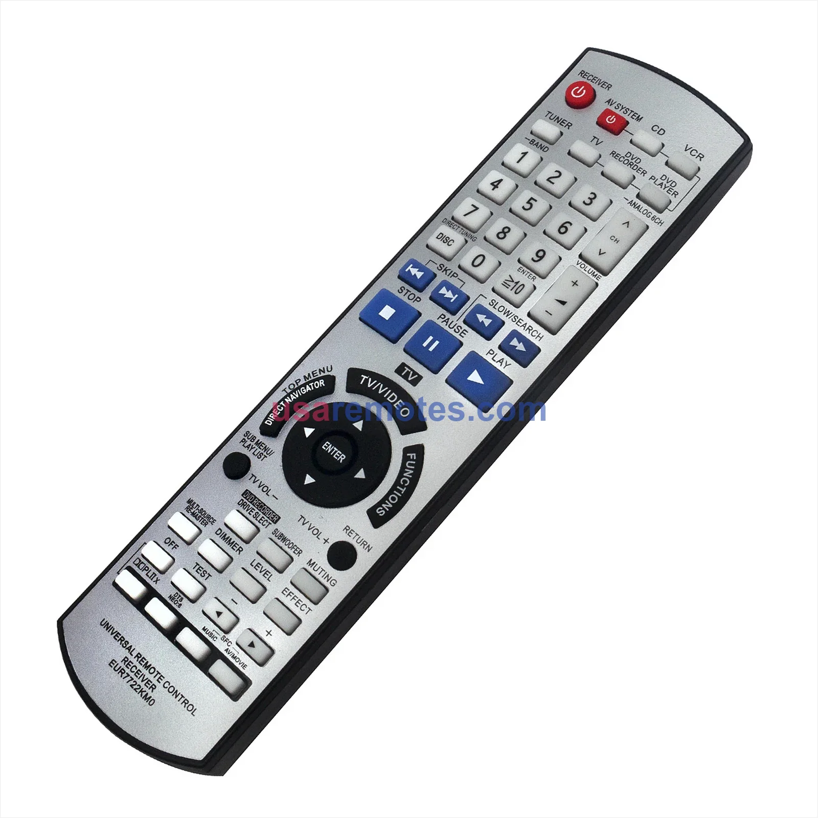 Panasonic EUR7722KM0 AV Receiver Remote for SA-XR55 -1