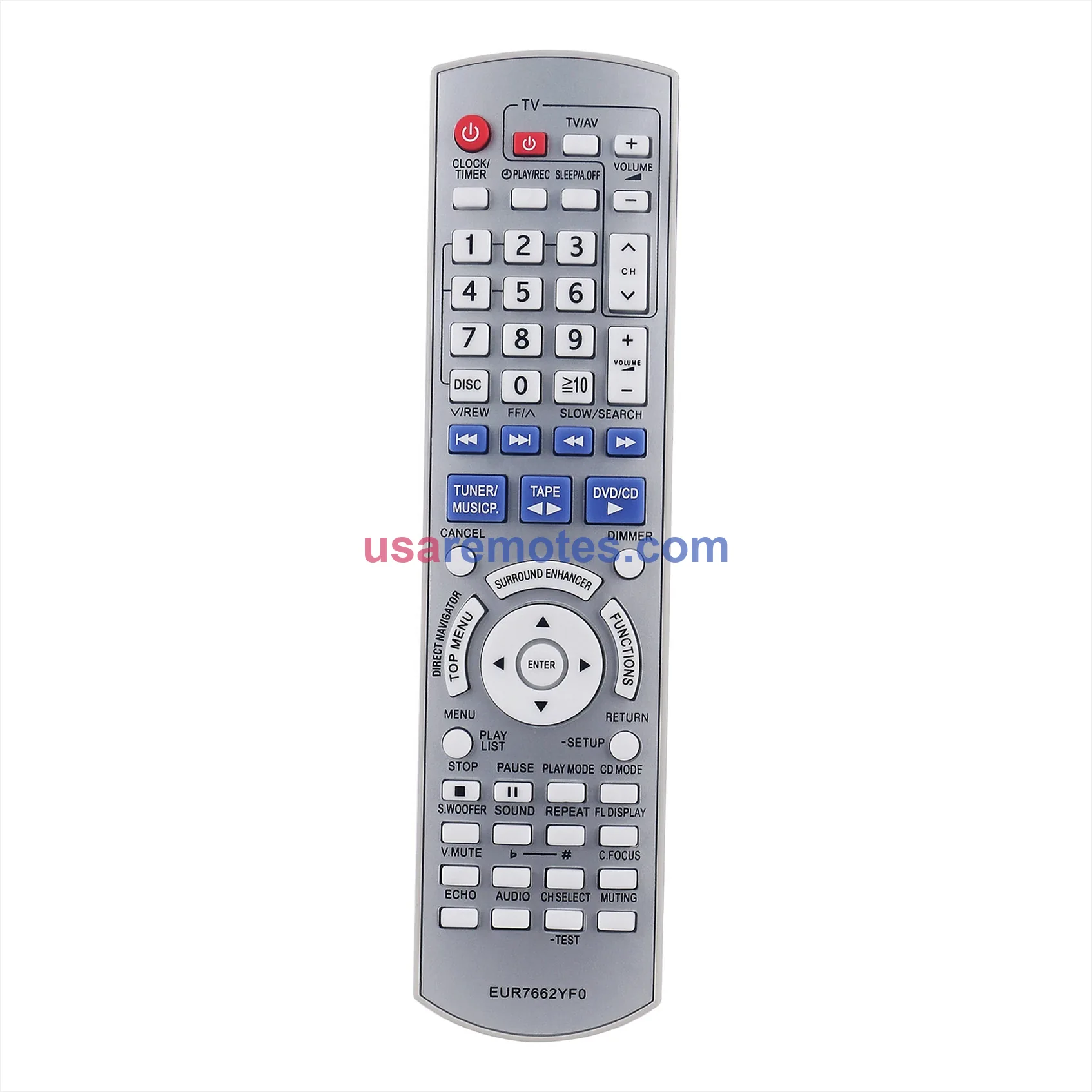 Panasonic EUR7662YF0 Stereo System Remote Replacement -1