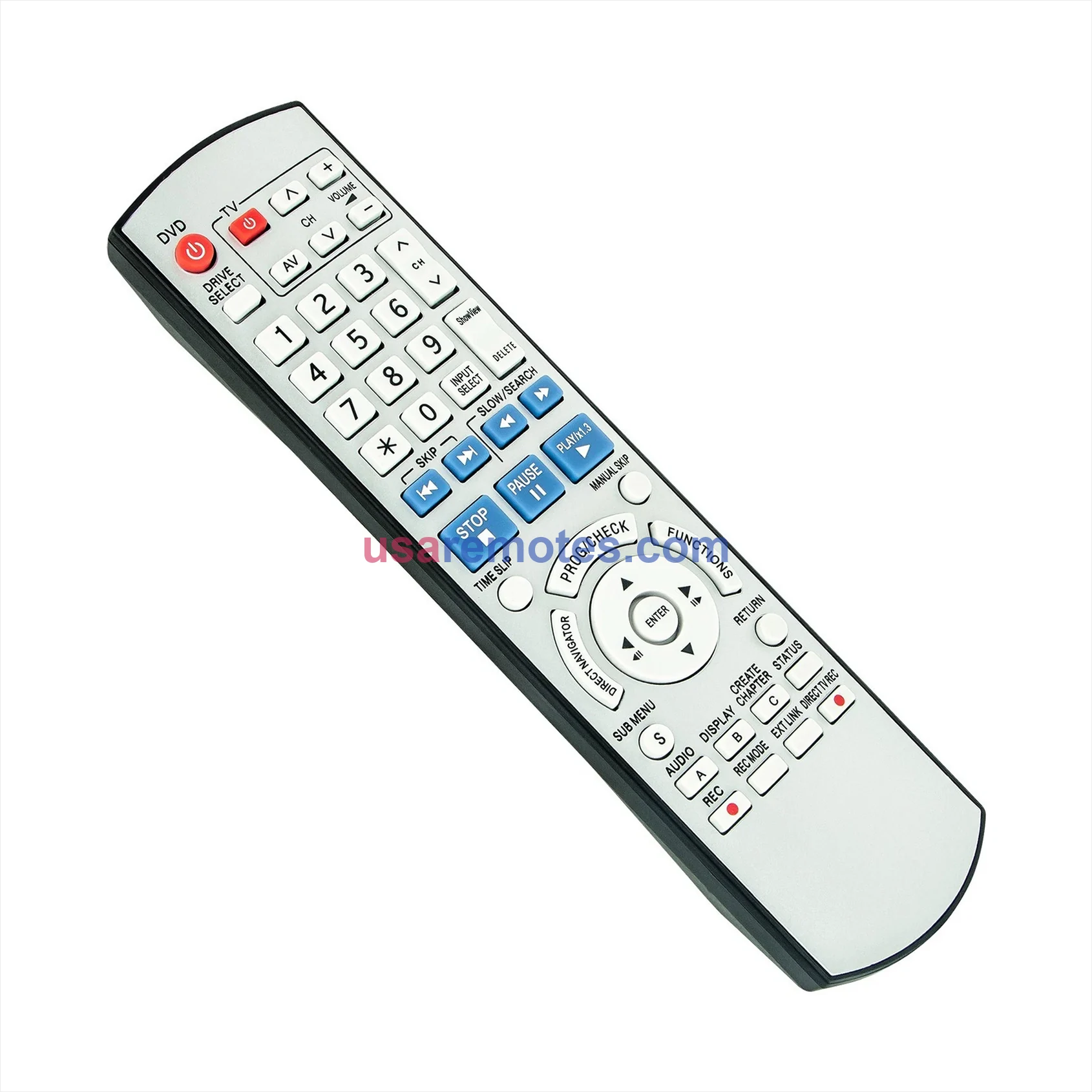 Panasonic EUR7659YC0 DVD Recorder Remote Replacement -1