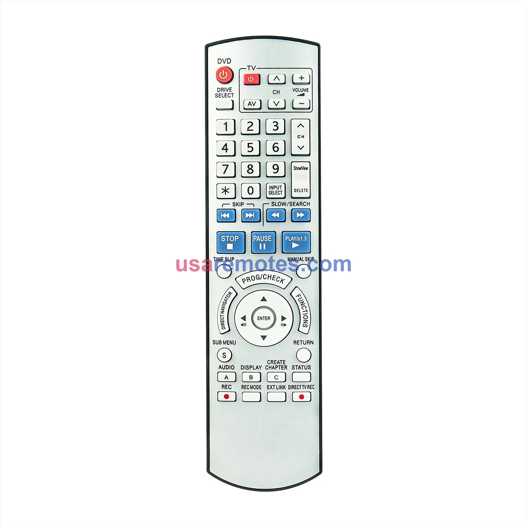 Panasonic EUR7659YC0 DVD Recorder Remote Replacement