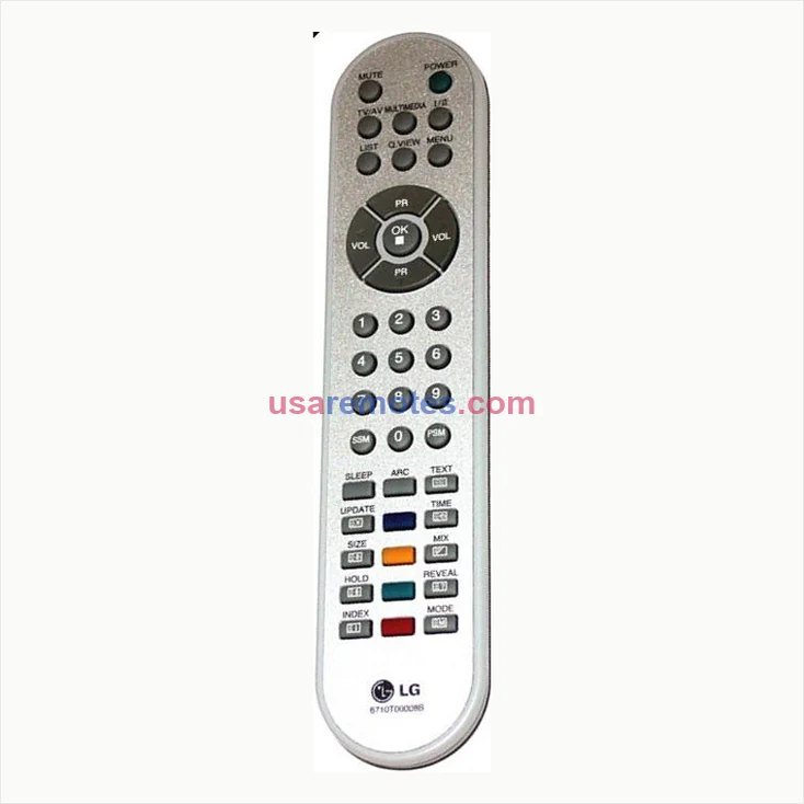 LG 6710T00022D TV Remote LG 6710T00022D TV Remote