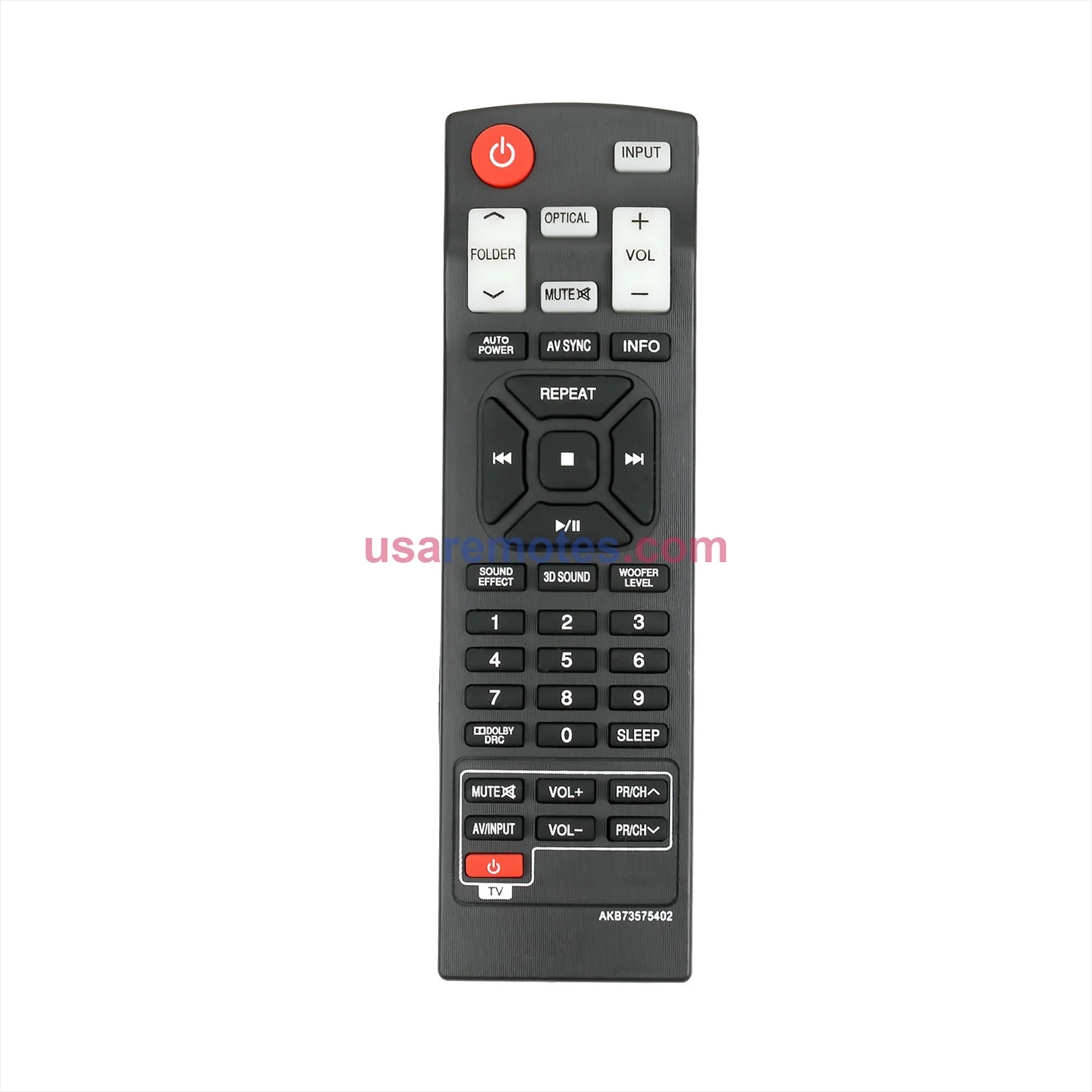 LG AKB73575402 Sound Bar Remote LG AKB73575402 Sound Bar Remote