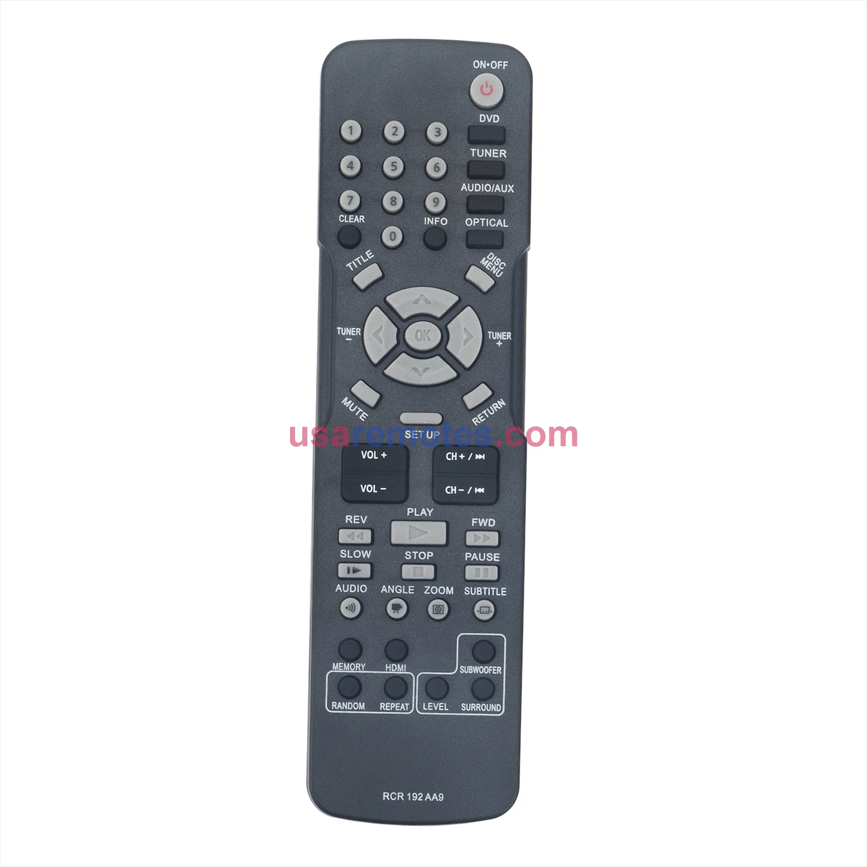 RCA RTD315WR DVD Remote