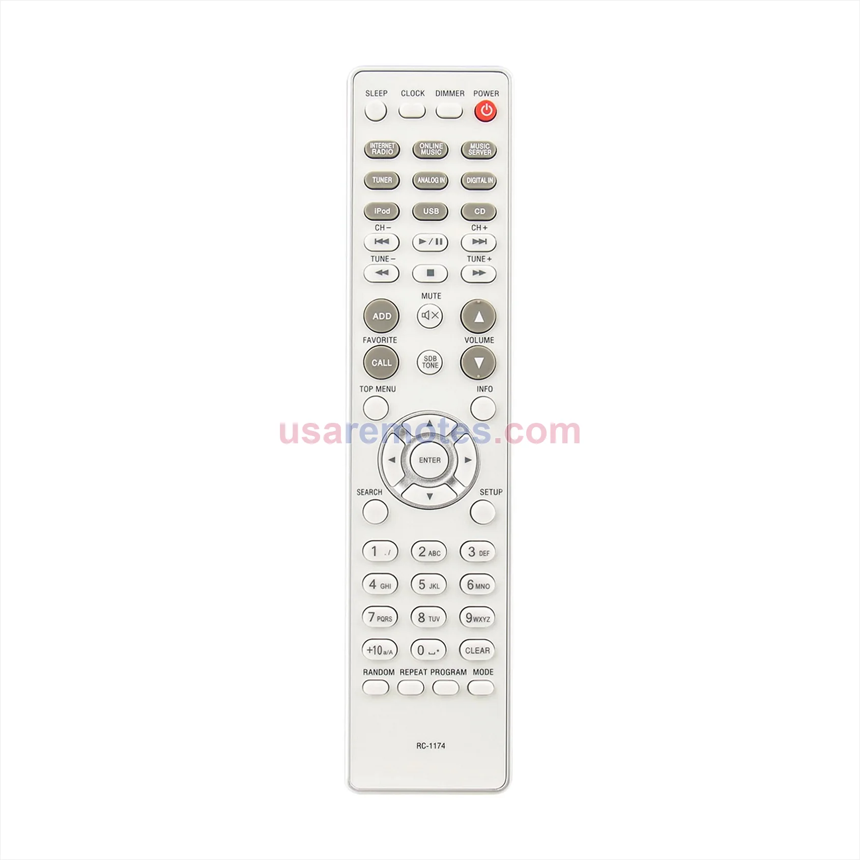 Denon DM40SBK remote control replacement
