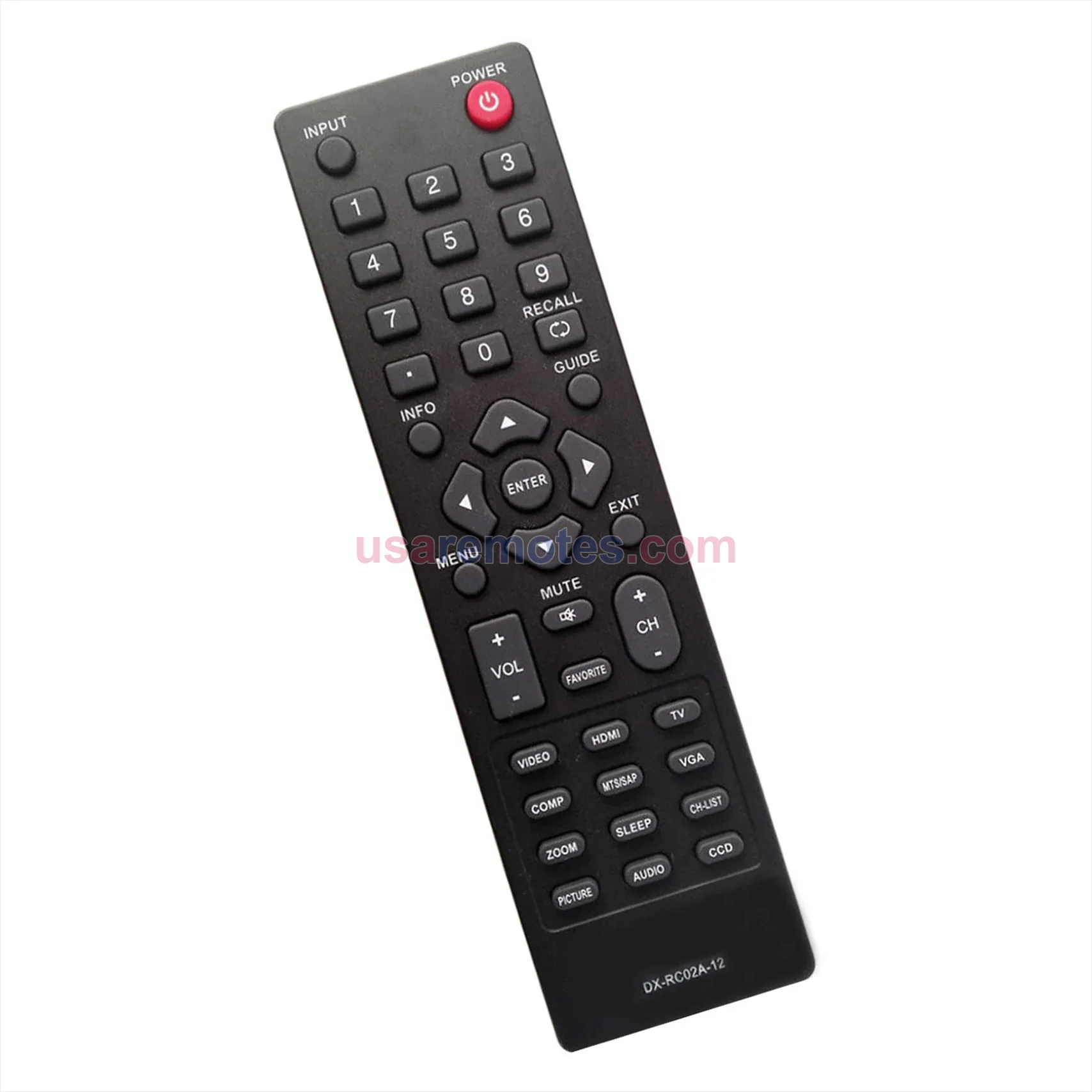 Dynex DX-24L200A12 remote control replacement Dynex DX-24L200A12 remote control replacement