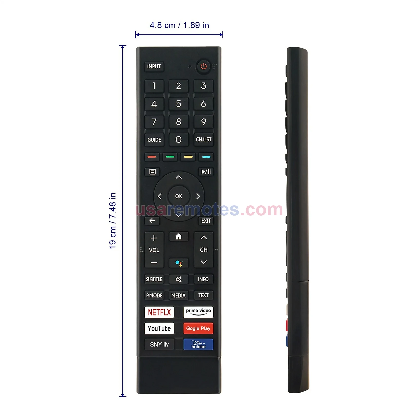 Hisense 50A70GQTUK remote control replacement Hisense 50A70GQTUK remote control replacement