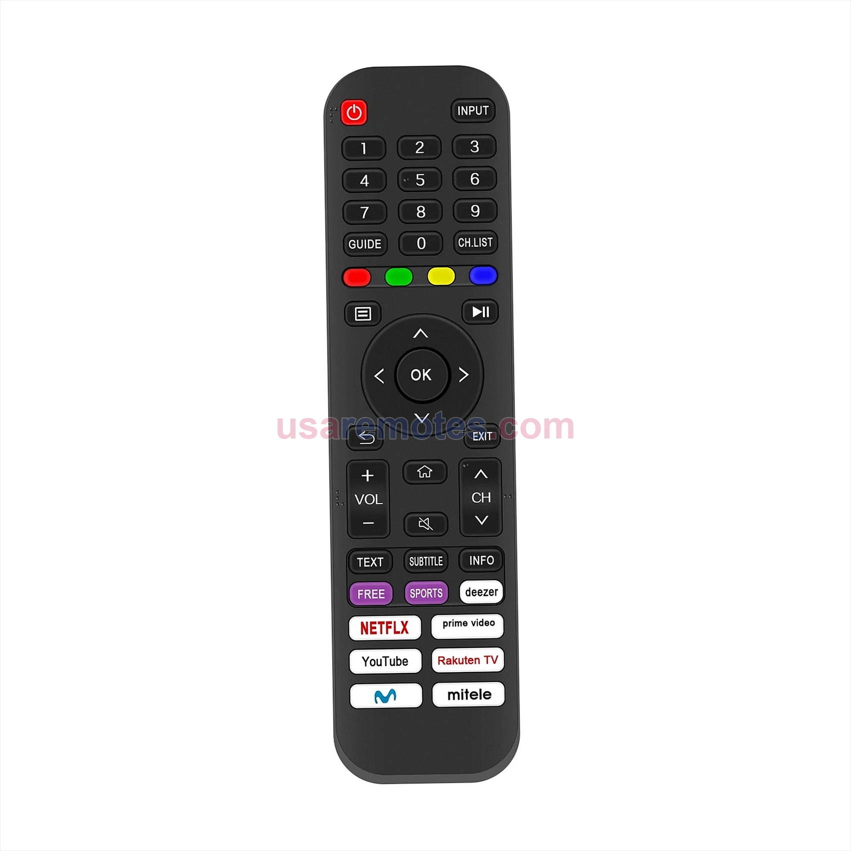 Hisense 65A6070GMV remote control replacement Hisense 65A6070GMV remote control replacement