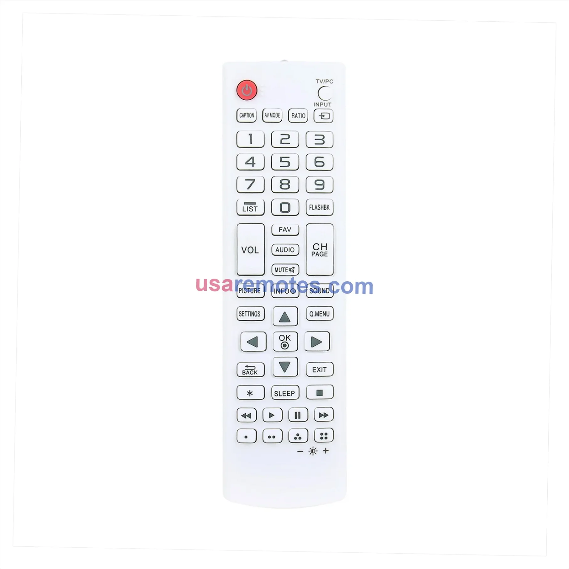 LG 24LH4530-P remote control replacement LG 24LH4530-P remote control replacement