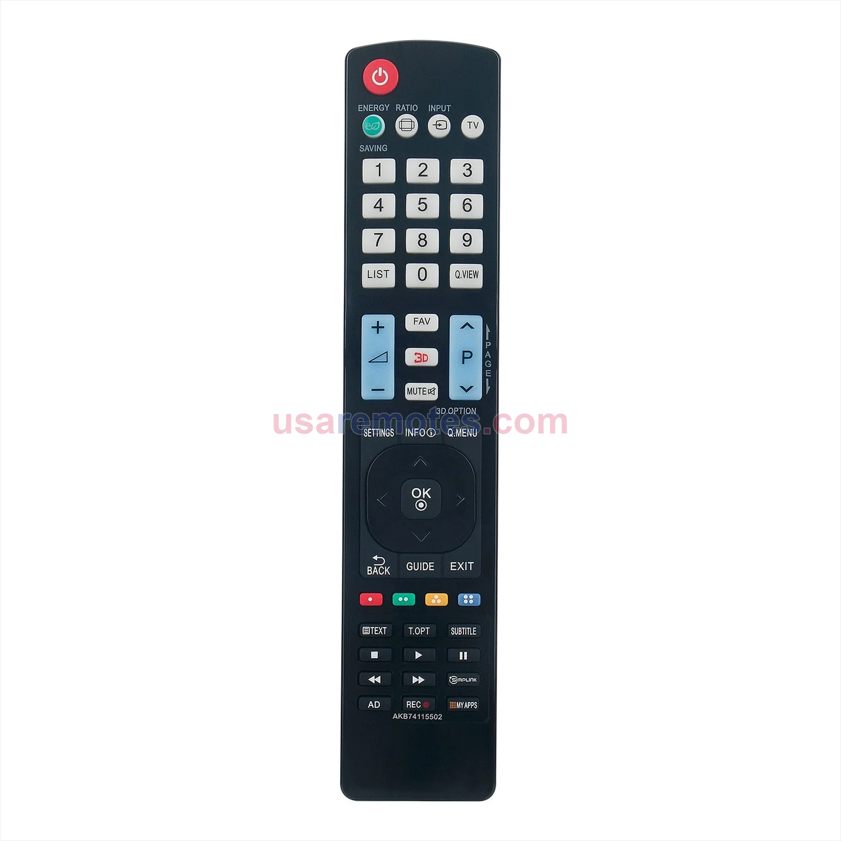 LG 50PW350B remote control replacement