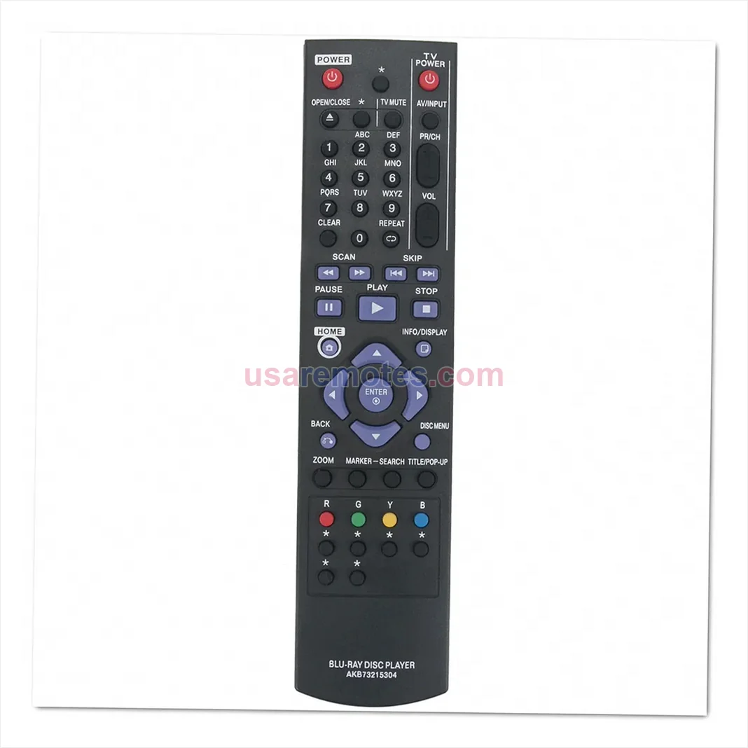 LG BD640C Blu-ray remote control replacement