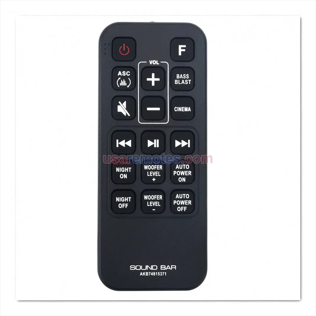 LG LAS454 remote control replacement