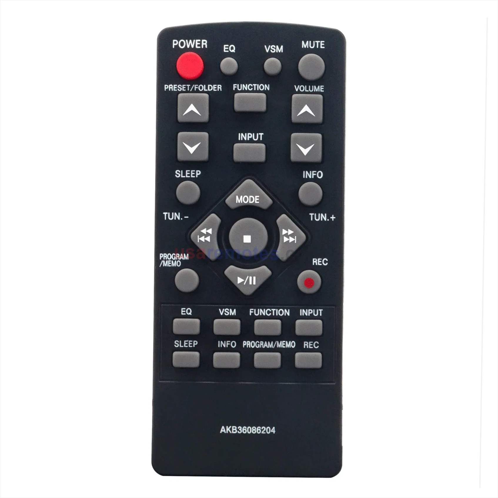 LG MCS23F Remote Control
