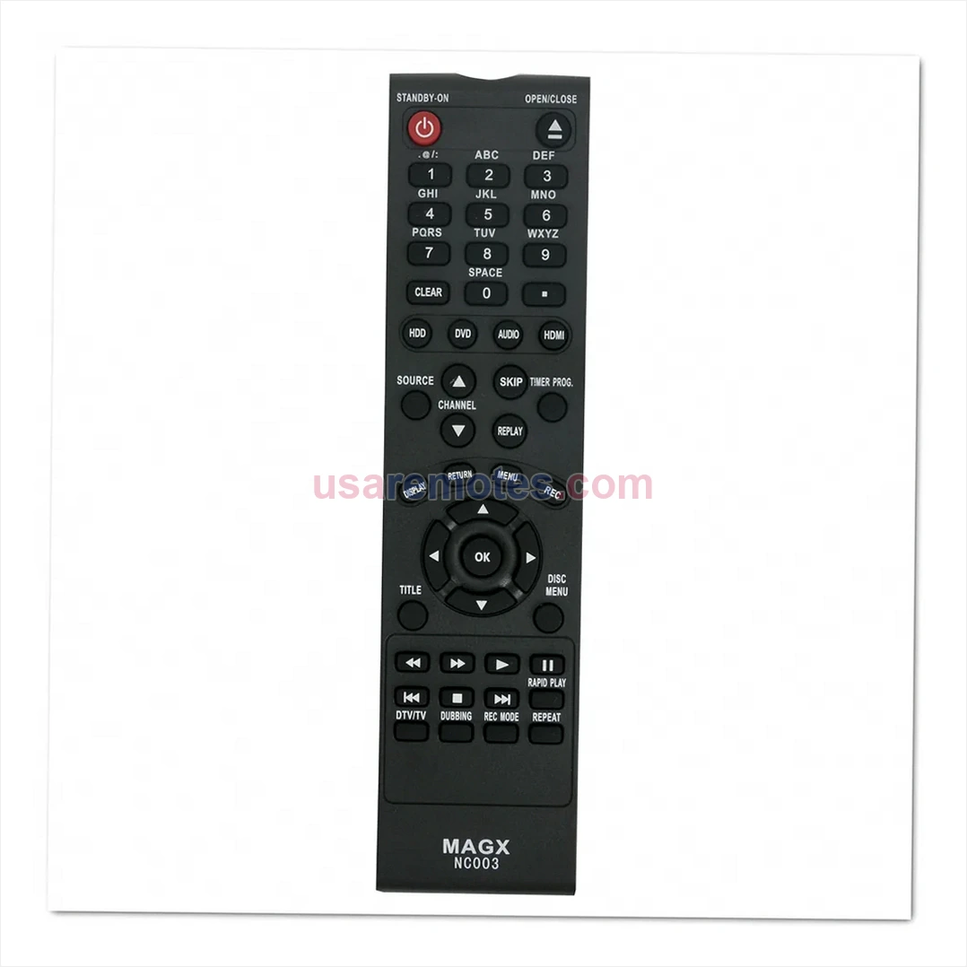 Magnavox MDR533H remote control replacement