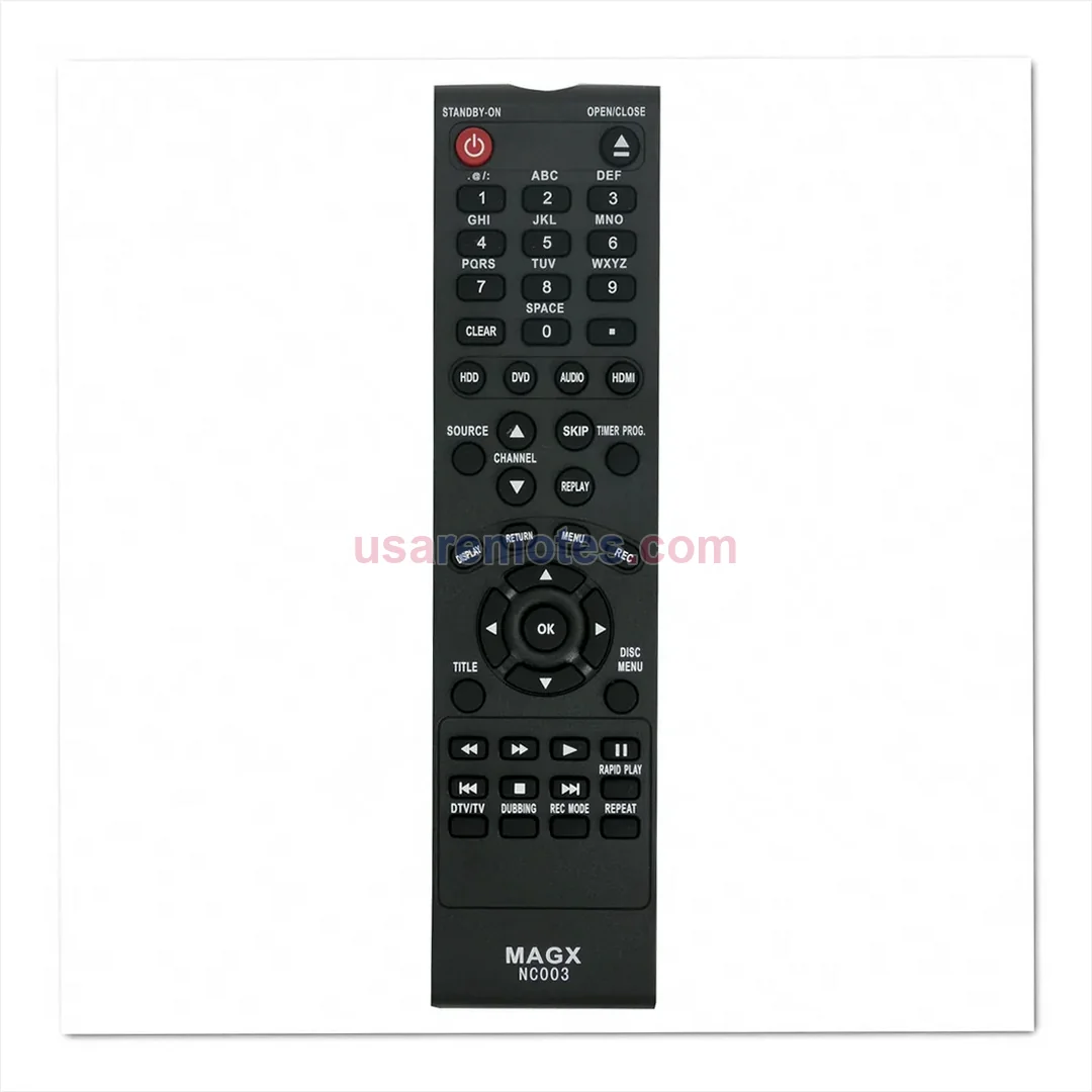 Magnavox MDR533HF7 remote control replacement