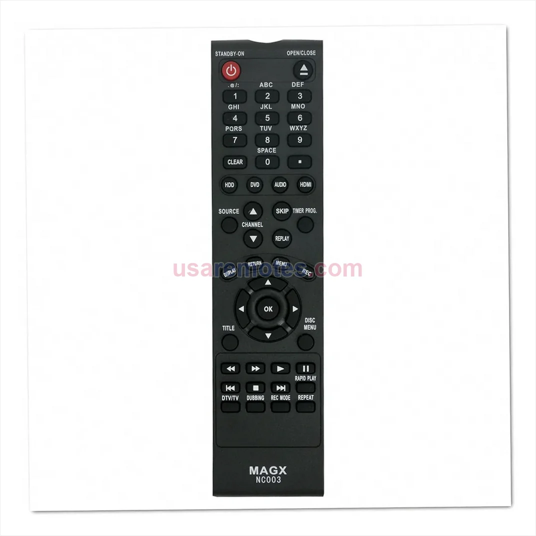 Magnavox MDR557H remote control replacement