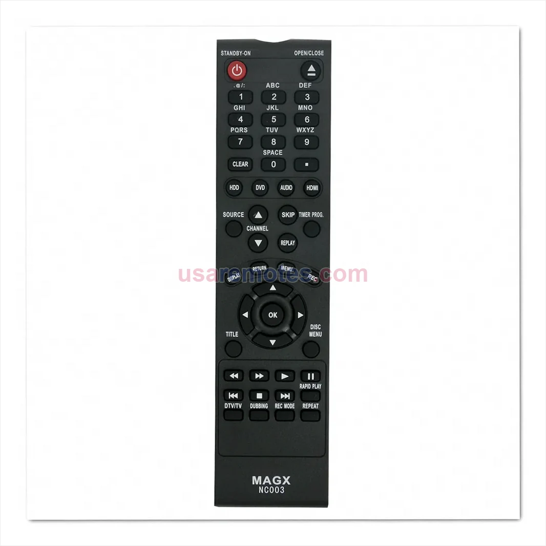 Magnavox RMDR535H remote control replacement