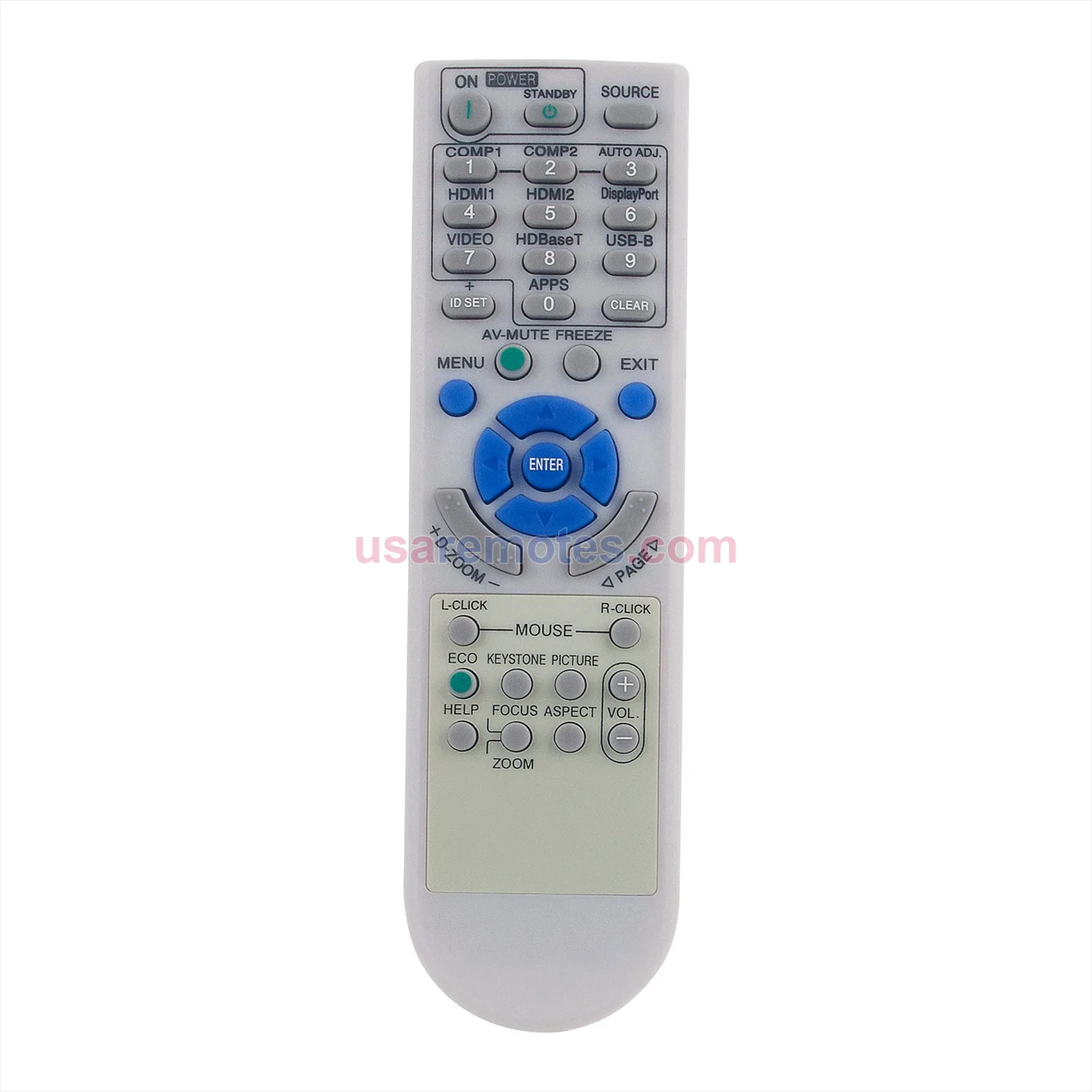 NEC P474W remote control replacement
