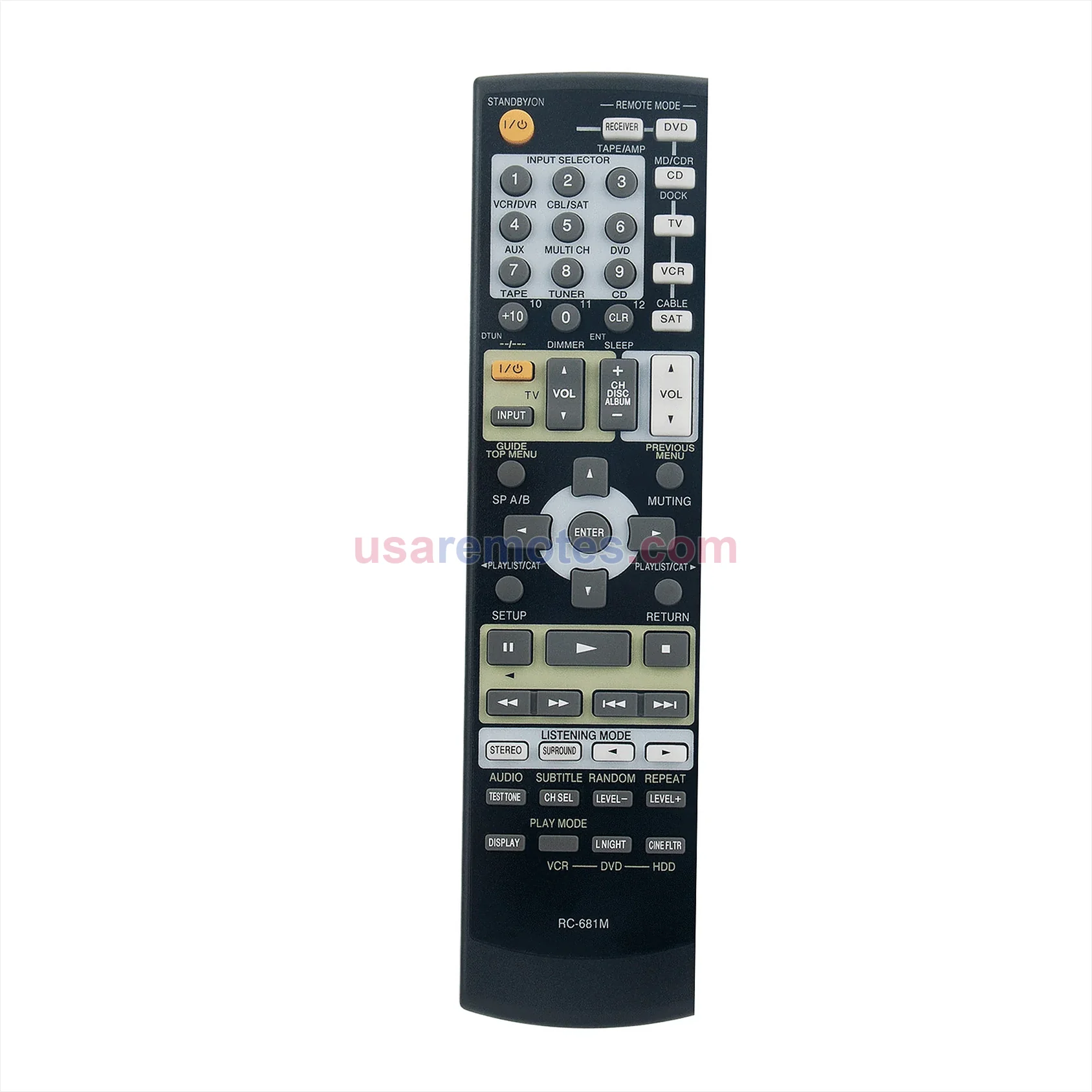 Onkyo TXSR505E remote control replacement Onkyo TXSR505E remote control replacement