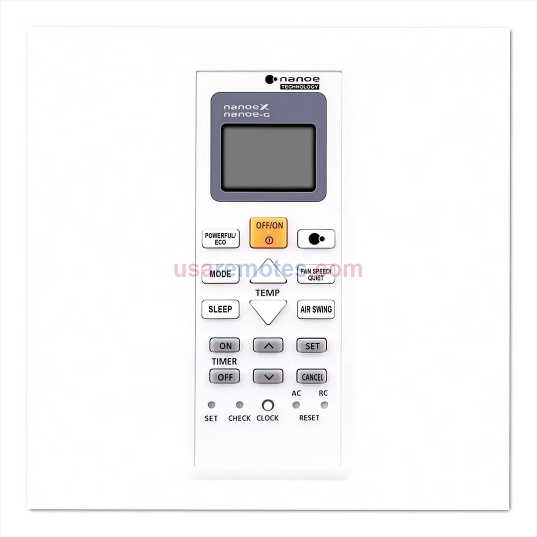 Panasonic CS-Z35TKR remote control replacement Panasonic CS-Z35TKR remote control replacement