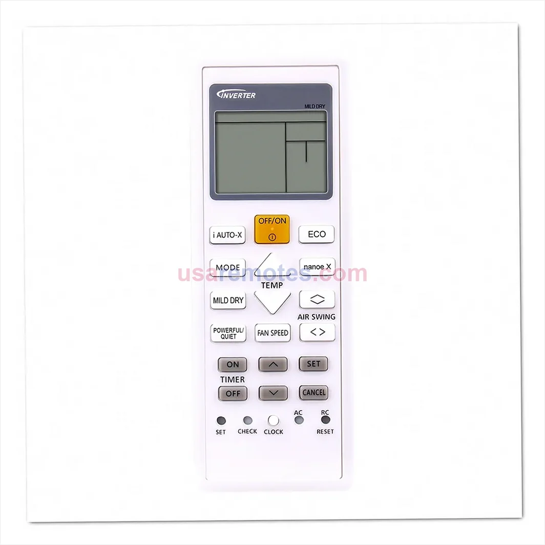 Panasonic CU-Z20VKR remote control replacement Panasonic CU-Z20VKR remote control replacement
