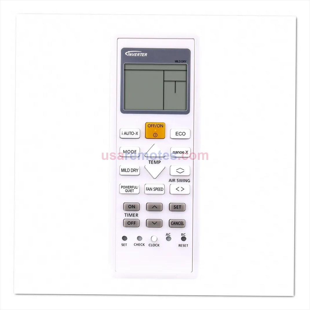 Panasonic CU-Z25VKR remote control replacement Panasonic CU-Z25VKR remote control replacement