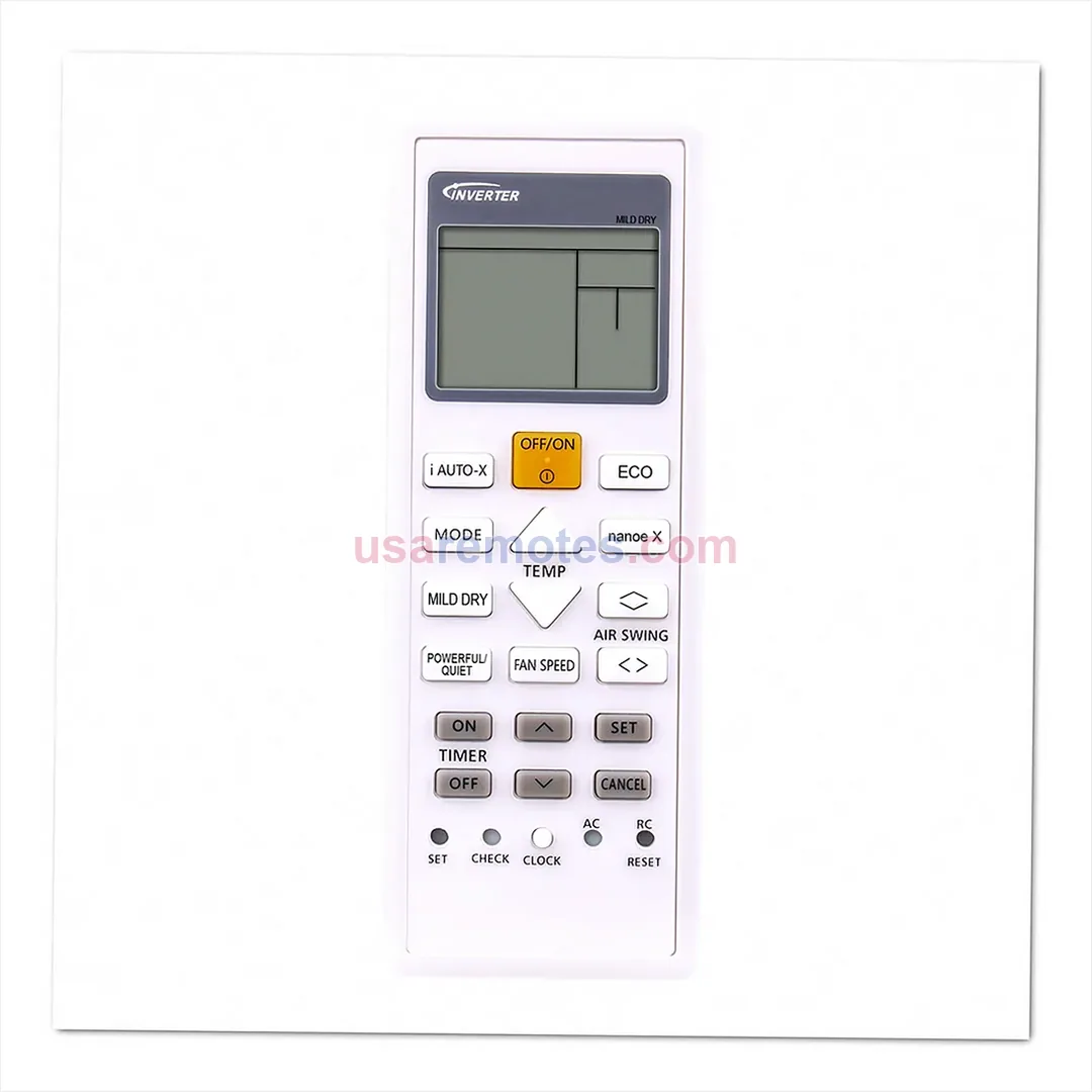 Panasonic CU-Z35VKR remote control replacement Panasonic CU-Z35VKR remote control replacement