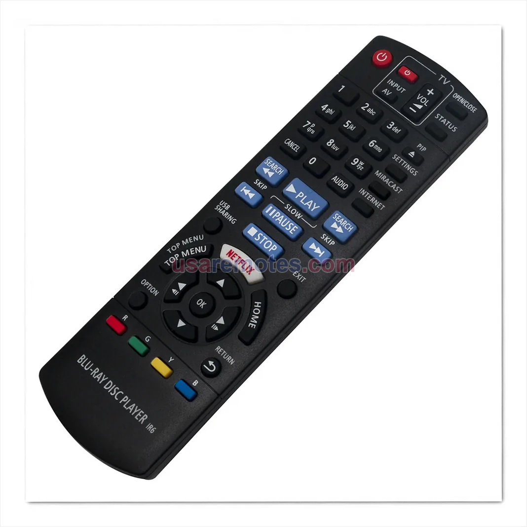 Panasonic DMP-BDT903 Remote remote control replacement
