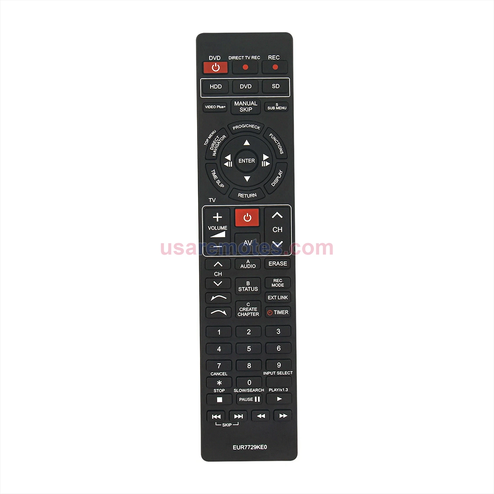Panasonic DMR-EH50S remote control replacement Panasonic DMR-EH50S remote control replacement