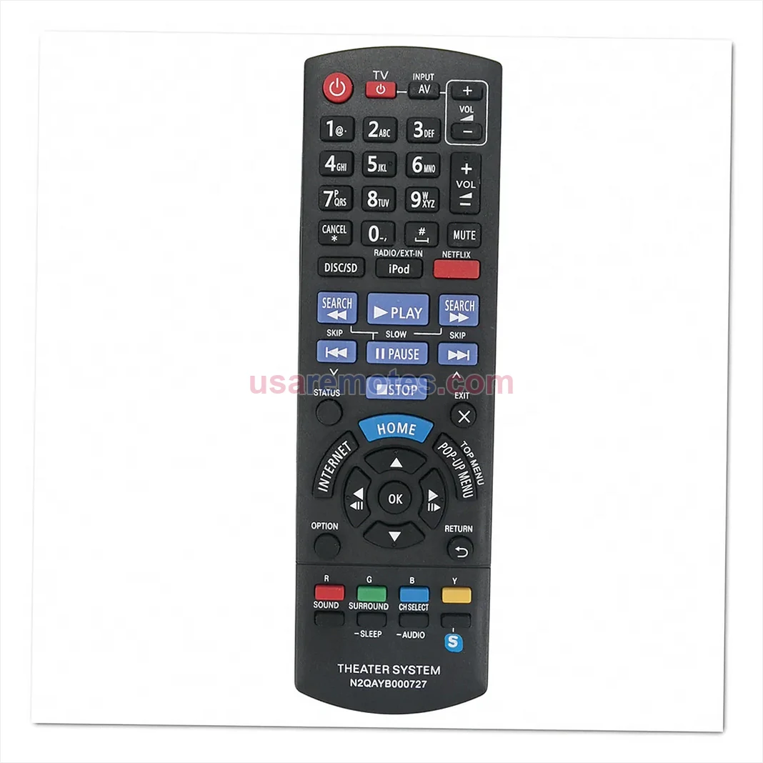 Panasonic SA-BTT490 Blu-ray remote control replacement Panasonic SA-BTT490 Blu-ray remote control replacement